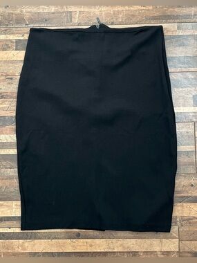 Zara Basic Classic Stretch Bodycon Pencil Skirt Black Sz M